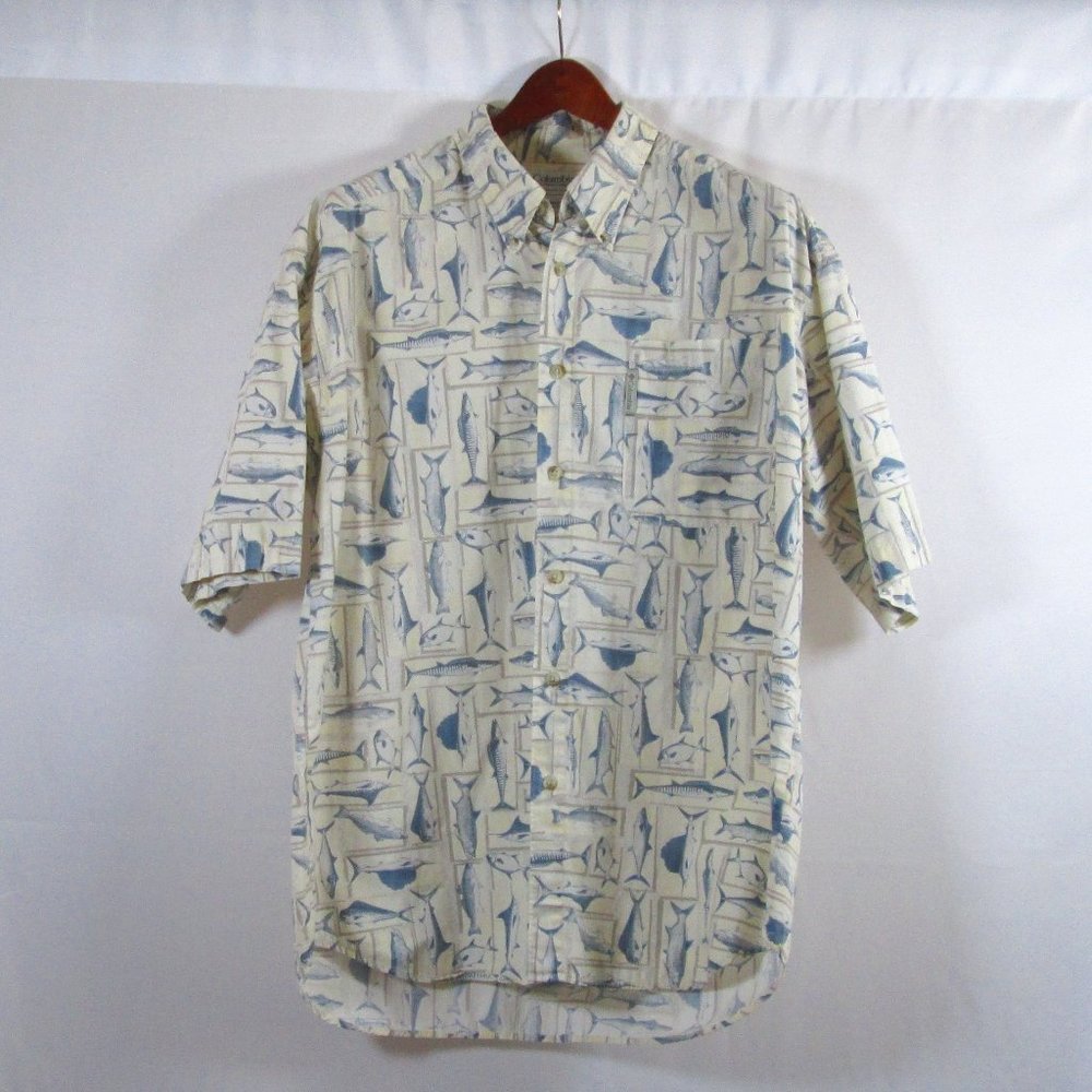 Columbia Mens Button Down  Casual Short Sleeve Shirt Size Large Pre-owne…